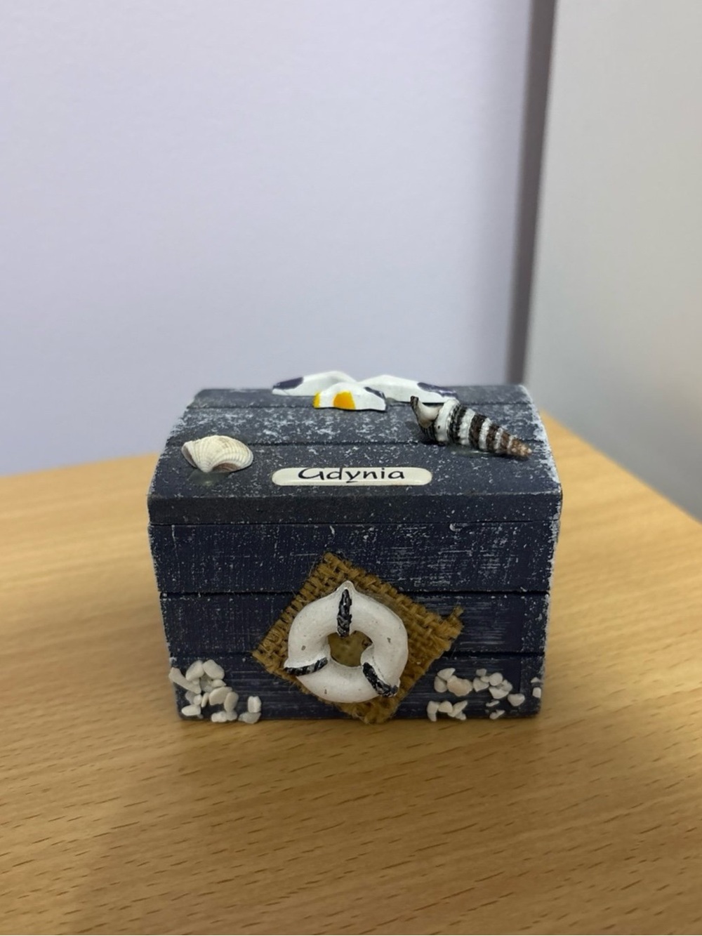 Gdynia Navy Blue Trinket Box